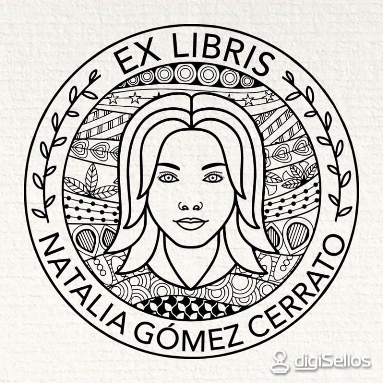 Sello ex libris virgo