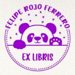 Sello ex libris oso panda