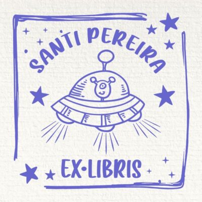 Carimbo de livro de OVNIs