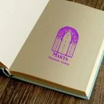 selo de livro do bosque