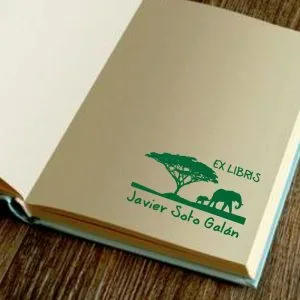 livro de carimbos dois elefantes