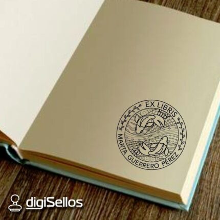 sello libro piscis