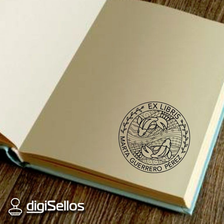 sello libro piscis