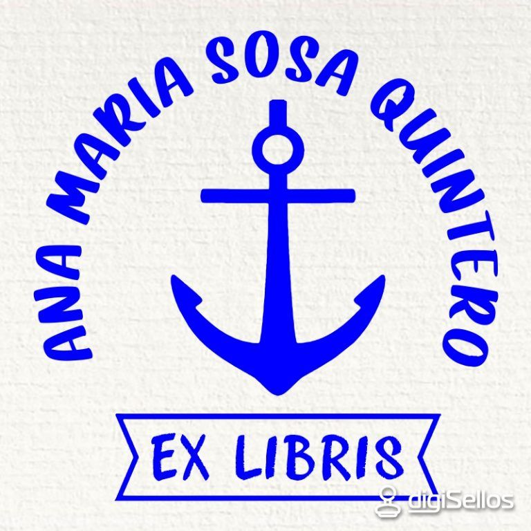 Sello ex libris ancla