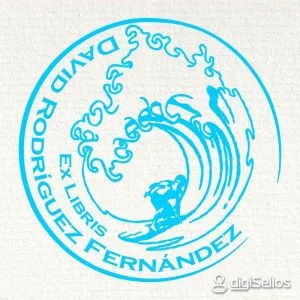 Timbro da surf ex libris