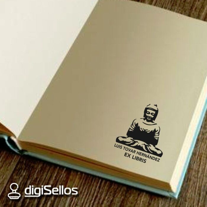 Sello libro Buda