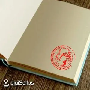 timbro del libro di surf