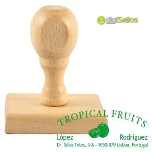 Manual stamp 60x25 mm