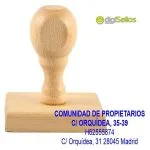 Timbro manuale per la comunità dei proprietari