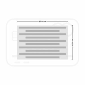 Ejemplo impresión sello 60x40 mm