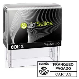 Colopprinter40 selos postais pré-pagos para cartas ► Digisellos Cartas pagas com selo automático