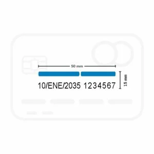 Example of date stamp printing