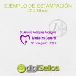 Segell Metges Número De Col·legiat Amb Logo
