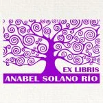 Espirais de árvore de carimbo de bookplate