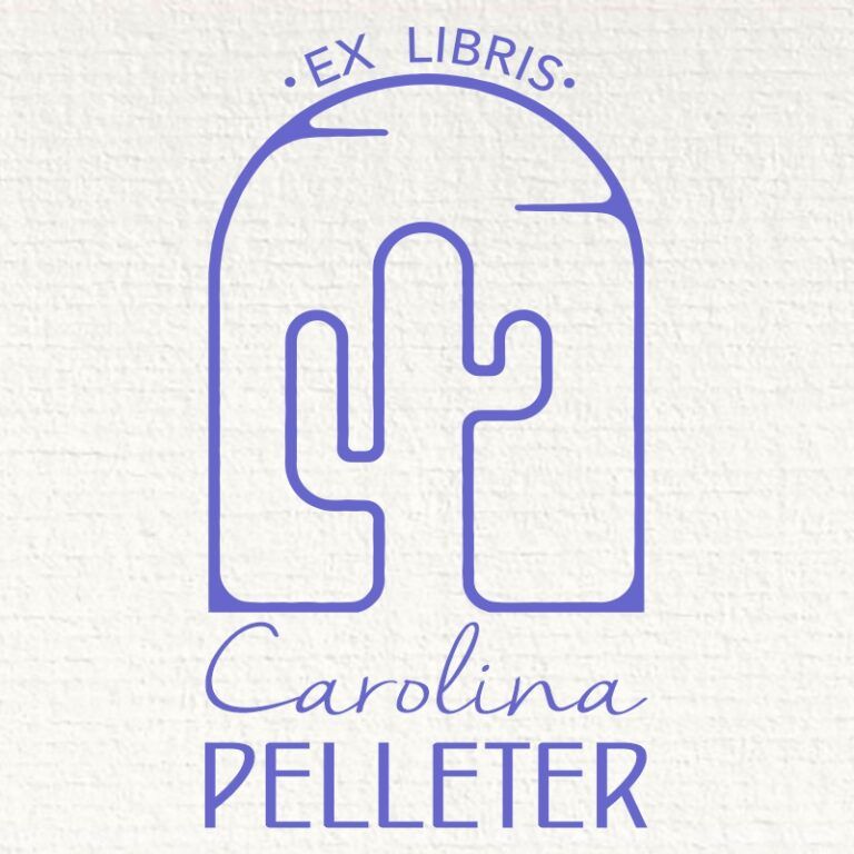 Sello ex libris cactus