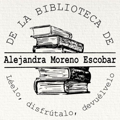sello-ex-libris-de-la-biblioteca-de Sello ex libris de la biblioteca de