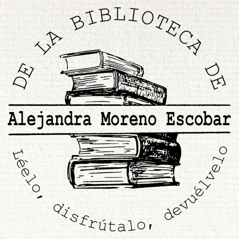 Sello ex libris de la biblioteca de