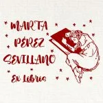 Ex Libris Seal Dormindo sobre Livro