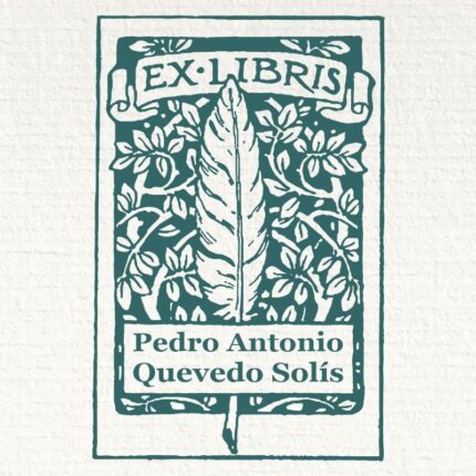 Sello ex libris pluma