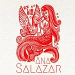 Sirena timbro ex libris con uccellino