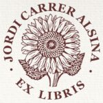 Sello ex libris girasol