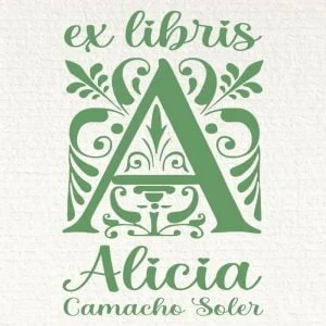 Initial ex libris stamp A