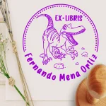 Stamp book T-Rex roaring