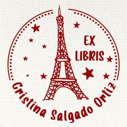 Sello ex libris torre eiffel