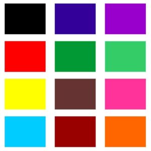 Colores de tinta para sellos