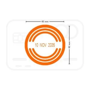 Modelo de carimbo de data C42