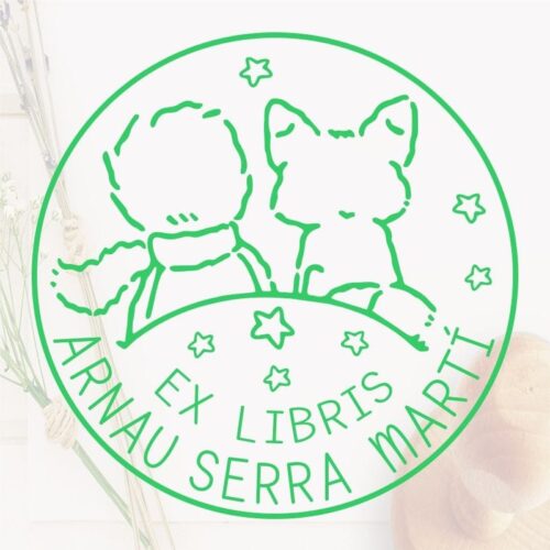 sello-ex-libris-principito-mirando-las-estrellas Sello ex libris principito mirando las estrellas