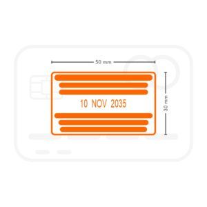 Fechador Shiny Printer S-827D - 50x30 mm - Imagen 3