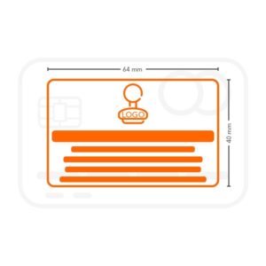 Plantilla sello de caucho 64x40 mm