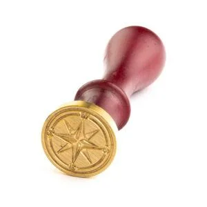 Compass rose wax seal