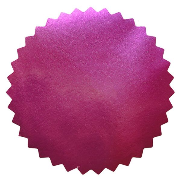 Pegatina rosa relieve sello seco