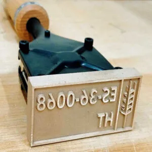 thermo-engraved seal standard nimf 15