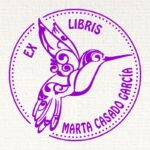 Sello ex libris mirlo