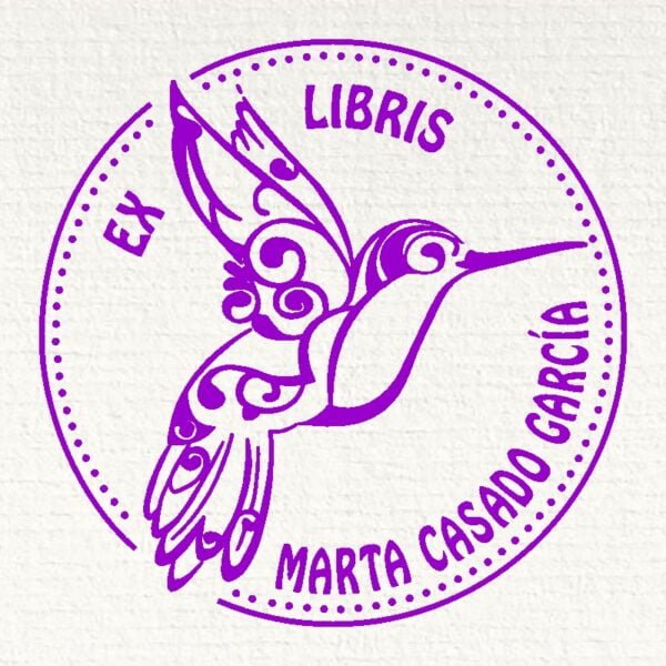 Sello ex libris mirlo