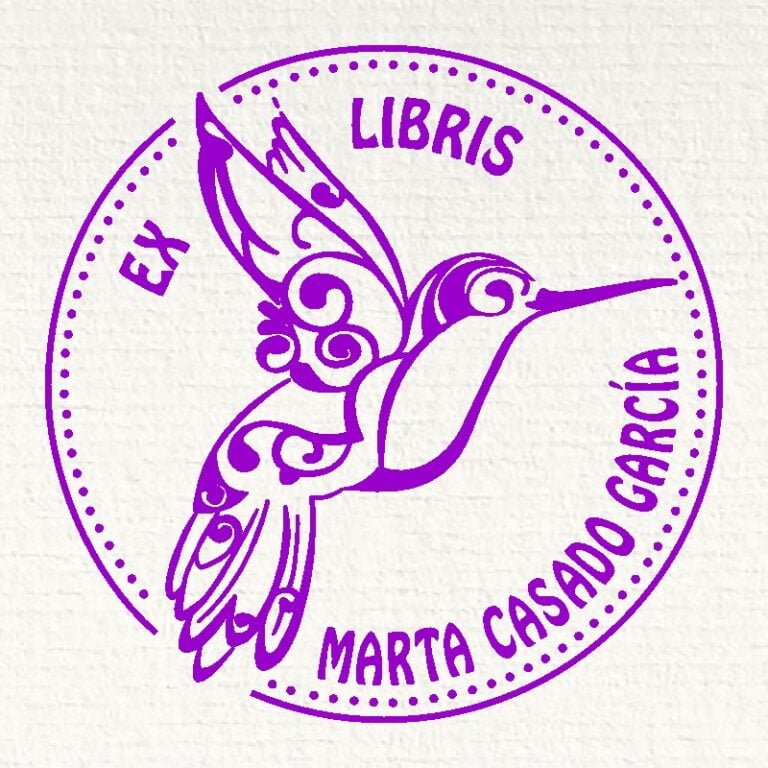 Sello ex libris mirlo