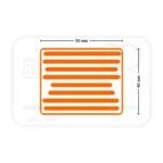 Plantilla sello de caucho 50x40 mm