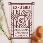 Sello ex libris espiral