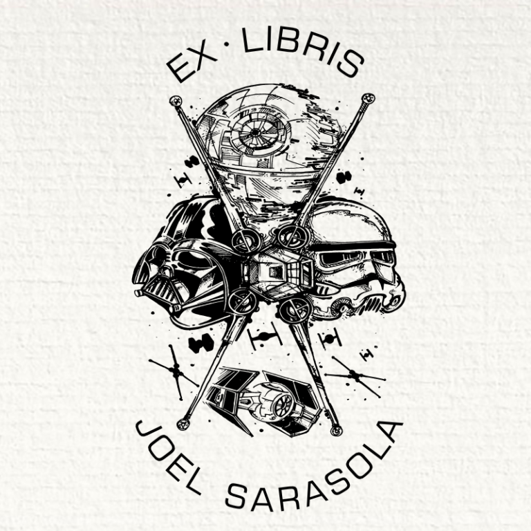 Sello ex libris star wars