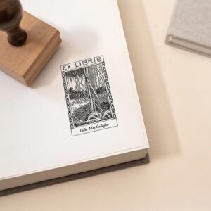 Ex Libris Inicial G con Nombre - Imagen 4