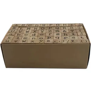 Holzstempelset 64-teilig