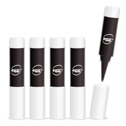 bouteille d'encre noire pour marquer les œufs, tampon EggID