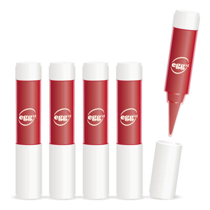 bouteille d'encre rouge pour marquer les œufs, tampon EggID