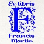 Segell Ex Libris Inicial F Amb Nom Personalitzat